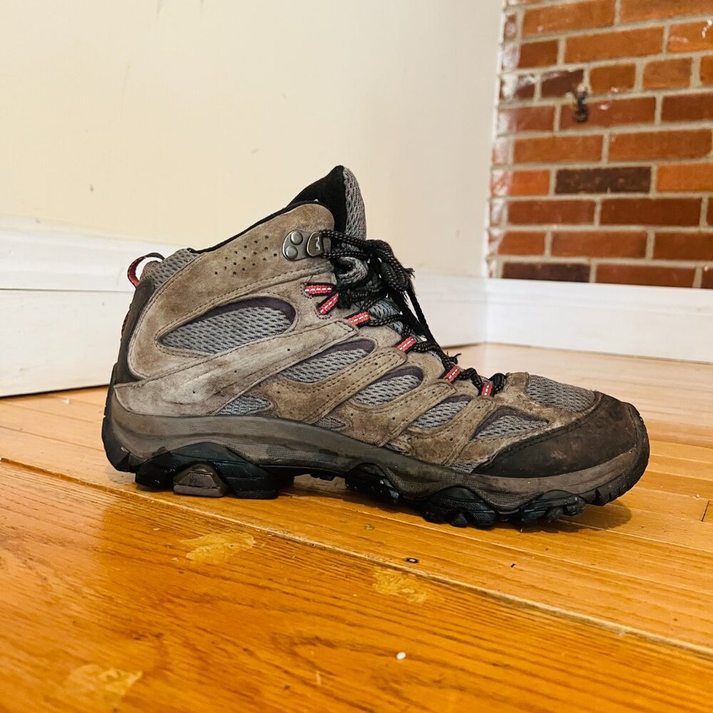 Merrell Moab Waterproof Mid Beluga Trail Hiking Boots Mens Size 11.5 - Picture 2 of 16